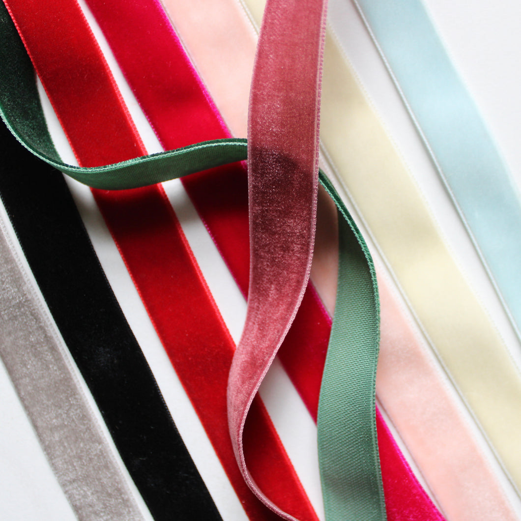Velvet Ribbon by the bolt - 5/8