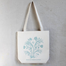 Load image into Gallery viewer, Roxanne&#39;s Dried Flowers Tote Bag in Sage
