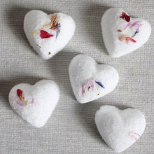 Load image into Gallery viewer, Botanical Heart Shaped Bath Bombs - Cleanse Gourmet
