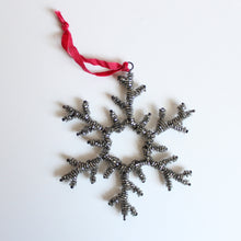 Load image into Gallery viewer, Ornament - Glass Beaded Snowflake
