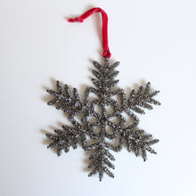Load image into Gallery viewer, Ornament - Glass Beaded Snowflake
