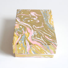 Load image into Gallery viewer, Gift Box - Handmade Recycled Marbled Paper Boxes - Rectangle
