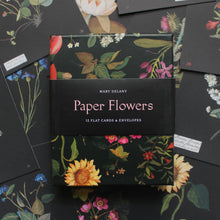 Load image into Gallery viewer, Paper Flowers Notecards: 12 Flat Cards &amp; Envelopes
