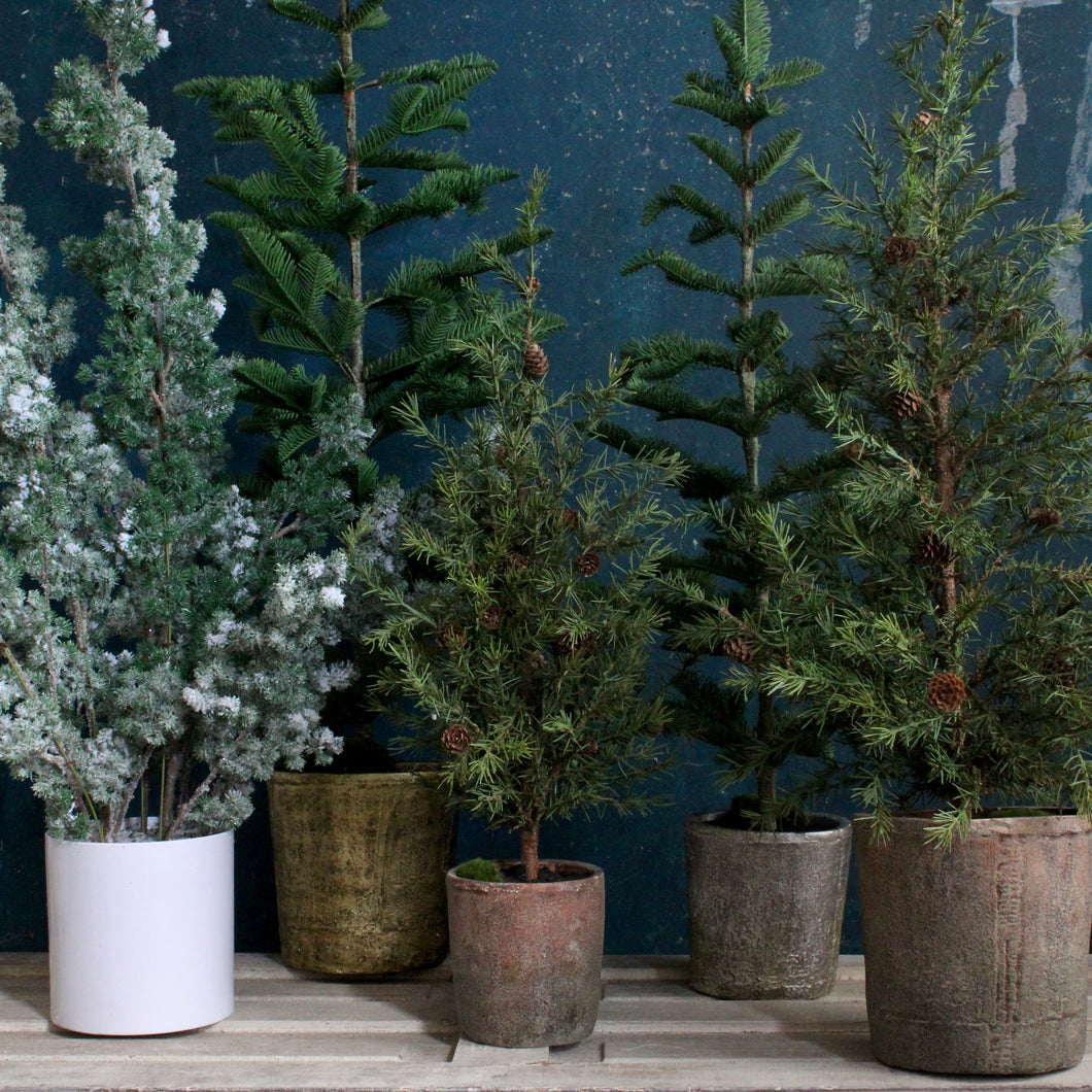 Faux Evergreen Tabletop Trees