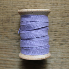 Load image into Gallery viewer, Cotton Ribbon on Wood Spool - 1/4&quot; by 5 yds
