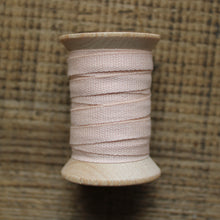 Load image into Gallery viewer, Cotton Ribbon on Wood Spool - 1/4&quot; by 5 yds
